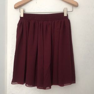 American Apparel Chiffon Miniskirt